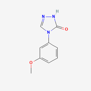 molecular formula C9H9N3O2 B1404792 4-(3-甲氧基苯基)-2,4-二氢-3H-1,2,4-三唑-3-酮 CAS No. 1427460-99-8