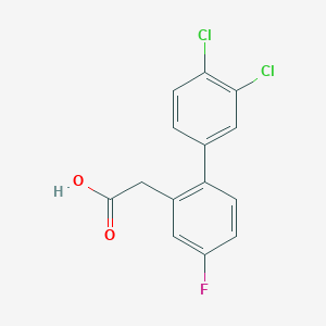 (3',4'-Dichloro-4-fluoro-biphenyl-2-yl)-acetic acid