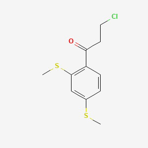 1-(2,4-Bis(methylthio)phenyl)-3-chloropropan-1-one