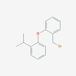molecular formula C16H17BrO B1404793 1-(Bromomethyl)-2-(2-isopropylphenoxy)benzene CAS No. 1427461-01-5