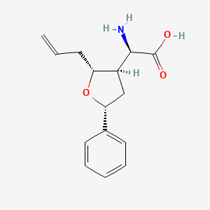 (R)-2-((2R,3R,5R)-2-Allyl-5-phenyltetrahydrofuran-3-YL)-2-aminoacetic acid