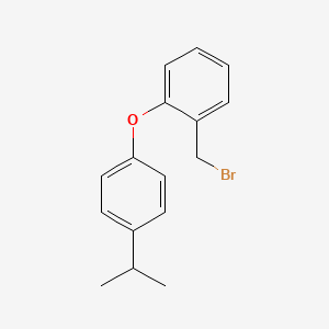 molecular formula C16H17BrO B1404794 1-(溴甲基)-2-(4-异丙基苯氧基)苯 CAS No. 1427460-74-9