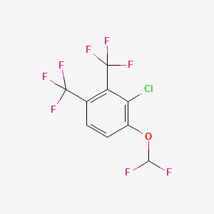 1,2-Bis(trifluoromethyl)-3-chloro-4-(difluoromethoxy)benzene