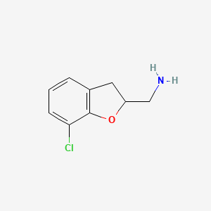 (7-Chloro-2,3-dihydrobenzofuran-2-yl)methanamine