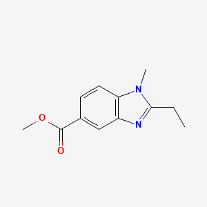 molecular formula C12H14N2O2 B1404797 2-乙基-1-甲基-1H-1,3-苯并二唑-5-甲酸甲酯 CAS No. 1565845-65-9