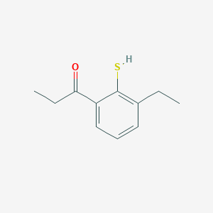 1-(3-Ethyl-2-mercaptophenyl)propan-1-one