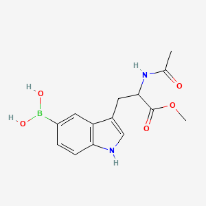 3-(2-Acetamido-3-methoxy-3-oxopropyl)-1H-indol-5-ylboronic acid