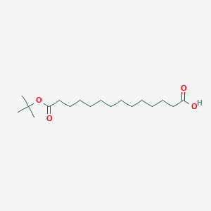 molecular formula C18H34O4 B1404801 14-(叔丁氧基)-14-氧代十四酸 CAS No. 234082-00-9