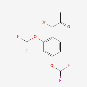 1-(2,4-Bis(difluoromethoxy)phenyl)-1-bromopropan-2-one