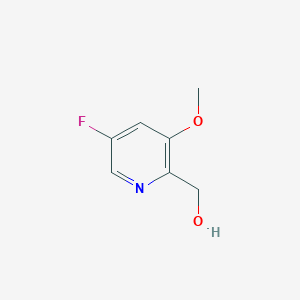molecular formula C7H8FNO2 B1404802 (5-氟-3-甲氧基吡啶-2-基)甲醇 CAS No. 1616500-60-7