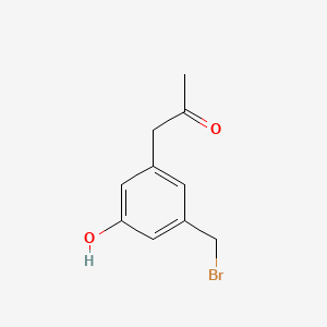 1-(3-(Bromomethyl)-5-hydroxyphenyl)propan-2-one