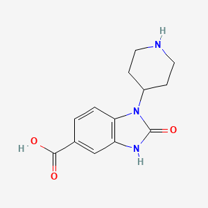 2-Oxo-1-(piperidin-4-YL)-2,3-dihydro-1H-1,3-benzodiazole-5-carboxylic acid