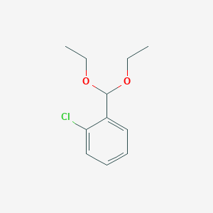 molecular formula C11H15ClO2 B14048056 1-Chloro-2-(diethoxymethyl)benzene 