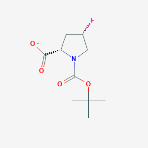 1,2-Pyrrolidinedicarboxylic acid, 4-fluoro-, 1-(1,1-dimethylethyl) ester, (2S,4S)-