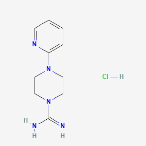 molecular formula C10H16ClN5 B1404808 4-(Pyridin-2-yl)piperazine-1-carboximidamide hydrochloride CAS No. 1376144-13-6