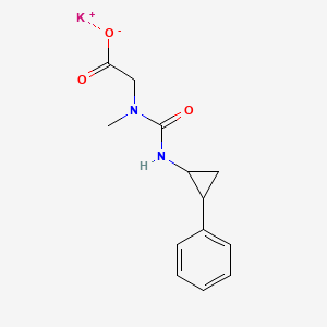 molecular formula C13H15KN2O3 B1404810 Potassium 2-{methyl[(2-phenylcyclopropyl)carbamoyl]amino}acetate CAS No. 1384430-29-8