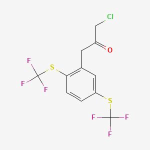 1-(2,5-Bis(trifluoromethylthio)phenyl)-3-chloropropan-2-one