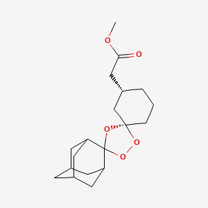 Methyl 2-((1R,3R,3''R,5R,5'R,7R)-dispiro[adamantane-2,3'-[1,2,4]trioxolane-5',1''-cyclohexan]-3''-YL)acetate