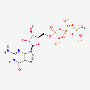 Lithium ((2R,3R,4R,5R)-5-(2-amino-6-oxo-1,6-dihydro-9H-purin-9-yl)-4-fluoro-3-hydroxytetrahydrofuran-2-yl)methyl hydrogen triphosphate