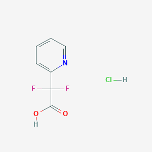 molecular formula C7H6ClF2NO2 B1404813 2,2-Difluoro-2-(pyridin-2-yl)acetic acid hydrochloride CAS No. 1421603-45-3