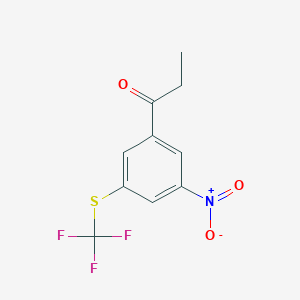 1-(3-Nitro-5-(trifluoromethylthio)phenyl)propan-1-one