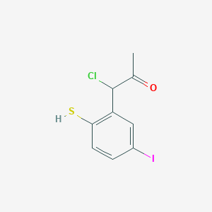 1-Chloro-1-(5-iodo-2-mercaptophenyl)propan-2-one