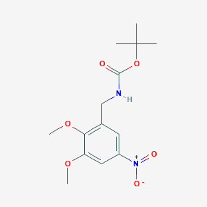 molecular formula C14H20N2O6 B14048174 Tert-butyl 2,3-dimethoxy-5-nitrobenzylcarbamate 