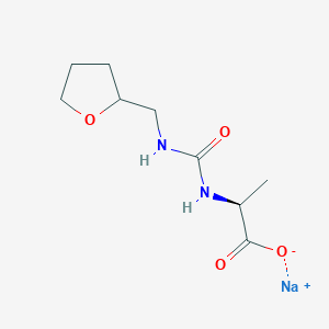 molecular formula C9H15N2NaO4 B1404821 sodium (2S)-2-{[(oxolan-2-ylmethyl)carbamoyl]amino}propanoate CAS No. 1485608-07-8
