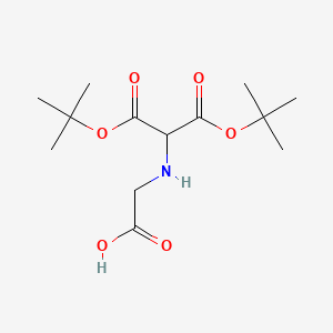 molecular formula C13H23NO6 B14048249 (1,3-Di-tert-butoxy-1,3-dioxopropan-2-yl)glycine 