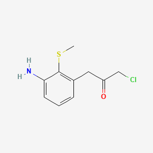 1-(3-Amino-2-(methylthio)phenyl)-3-chloropropan-2-one