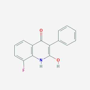 molecular formula C15H10FNO2 B140483 8-fluoro-4-hydroxy-3-phenylquinolin-2(1H)-one CAS No. 144603-10-1