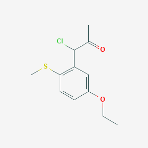 1-Chloro-1-(5-ethoxy-2-(methylthio)phenyl)propan-2-one