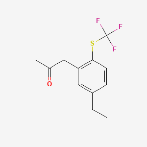 1-(5-Ethyl-2-(trifluoromethylthio)phenyl)propan-2-one