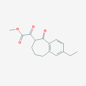 Methyl 2-(2-ethyl-5-oxo-6,7,8,9-tetrahydro-5H-benzo[7]annulen-6-yl)-2-oxoacetate