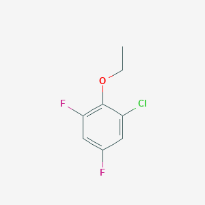 molecular formula C8H7ClF2O B14048385 1-Chloro-3,5-difluoro-2-ethoxybenzene 