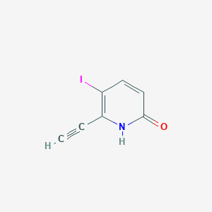 2-Ethynyl-6-hydroxy-3-iodopyridine