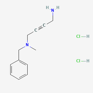molecular formula C12H18Cl2N2 B1404846 N1-苄基-N1-甲基丁-2-炔-1,4-二胺二盐酸盐 CAS No. 1396761-90-2