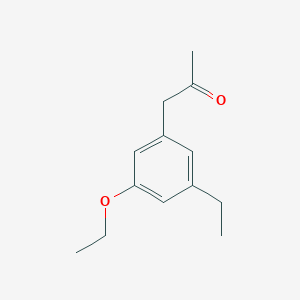 molecular formula C13H18O2 B14048465 1-(3-Ethoxy-5-ethylphenyl)propan-2-one 