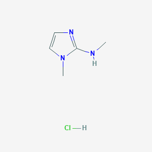 molecular formula C5H10ClN3 B1404847 N,1-dimethyl-1H-imidazol-2-amine hydrochloride CAS No. 1260816-38-3