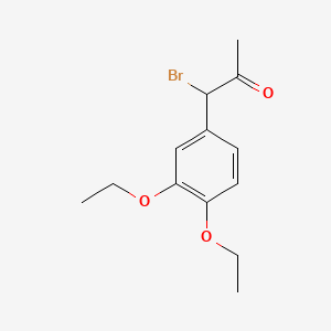 1-Bromo-1-(3,4-diethoxyphenyl)propan-2-one