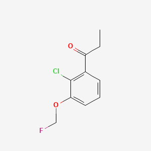 1-(2-Chloro-3-(fluoromethoxy)phenyl)propan-1-one