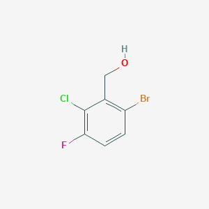 molecular formula C7H5BrClFO B14048505 (6-Bromo-2-chloro-3-fluorophenyl)methanol 