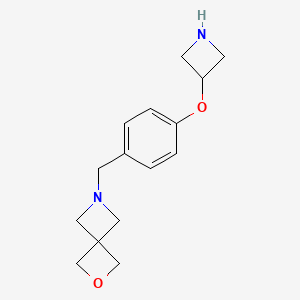 molecular formula C15H20N2O2 B14048537 6-(4-(Azetidin-3-yloxy)benzyl)-2-oxa-6-azaspiro[3.3]heptane 