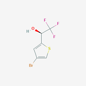 (1S)-1-(4-bromothiophen-2-yl)-2,2,2-trifluoroethan-1-ol