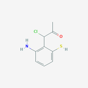 1-(2-Amino-6-mercaptophenyl)-1-chloropropan-2-one