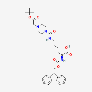 molecular formula C32H42N4O7 B14048576 Fmoc-Lys{COPip(CH2COOtBu)}-OH 