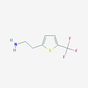 molecular formula C7H8F3NS B1404858 2-[5-(三氟甲基)噻吩-2-基]乙胺 CAS No. 1260663-12-4