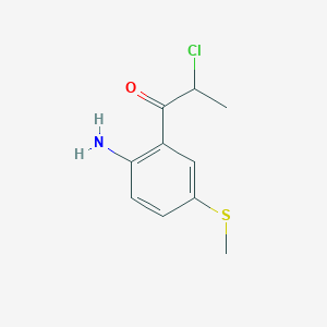 1-(2-Amino-5-(methylthio)phenyl)-2-chloropropan-1-one