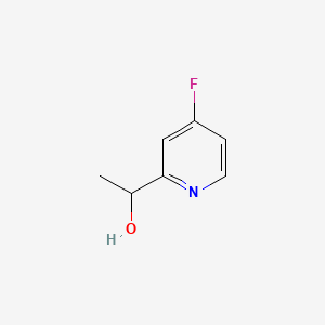 molecular formula C7H8FNO B14048678 1-(4-Fluoropyridin-2-YL)ethan-1-OL 