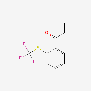 1-(2-(Trifluoromethylthio)phenyl)propan-1-one